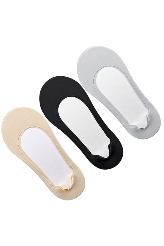 3 Pairs Women's Invisible Low Cut Socks Shallow Foot Cover Lightweight and Comfortable