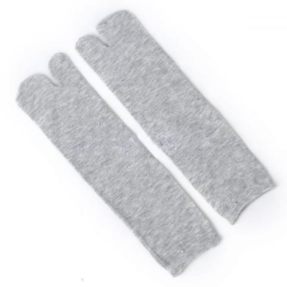 3 Pairs Japan Tabi Socks, Split 2 Toe Sandals Ninja Slipper Japanese Kimono Cotton White,Grey and Black