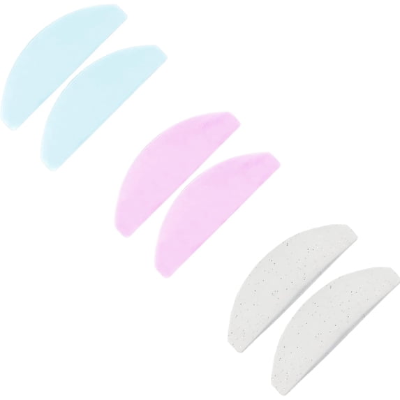 3 Pairs Korean Lash Lift Shields Flat, Reusable Self Adhesive Lash Lift Pads for Eyelash Softening and Perming