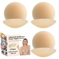 thumbnail image 1 of 3 Pairs Large Nipple Covers,No Show Silicone Coverups ,Reusable Pasty Nipple Pasties for Women Sticky Breast Petals, 1 of 7
