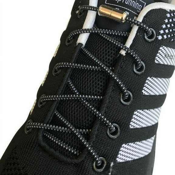 3 Pairs Lazy No Tie Elastic Tieless Lock Shoe Laces Strings for Kids Adults Make All Sneakers Slip On Fit All Shoes