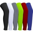 thumbnail image 1 of 3 Pairs Leg Sleeves,Full Length Leg Compression Sleeve,Sports Leg Knee Sleeve with Anti Slip Silicone Strips, 1 of 7