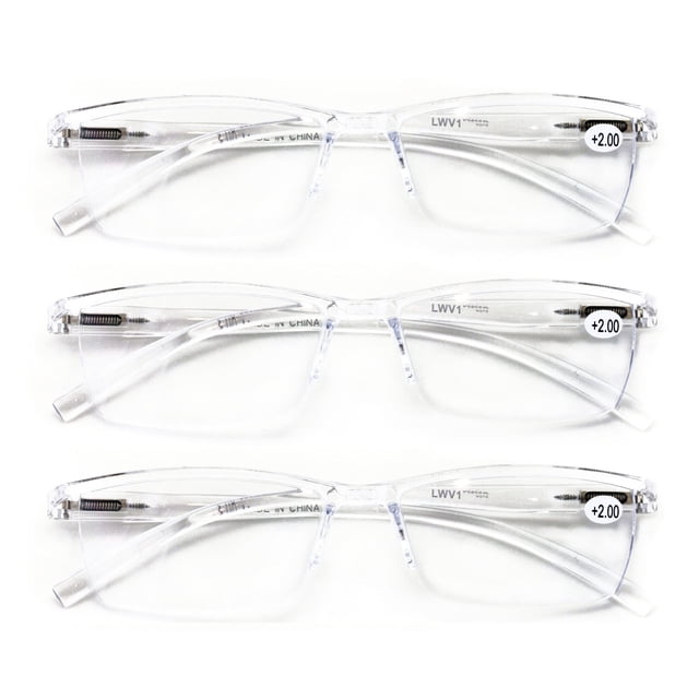 Clear Square Readers - Multiple Variants