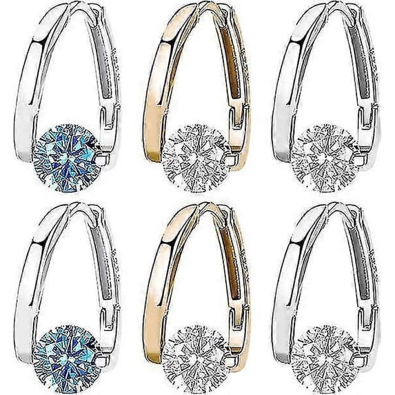 3 Pairs Lymphvity Germanium Earrings, Unclog Lymphatic Node Magnetotherapy Hoop Earrings, Lymphvity Magnetic Therapy Germanium Earrings Women