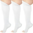 thumbnail image 1 of (3 Pairs)Made in USA - Women&Mens Compression Socks 15-20mmHg - White,Small, 1 of 11