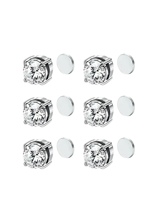 3 Pairs Magnetotherapy Ear Acupressure Earrings for Unisex - Non-Piercing Accessories