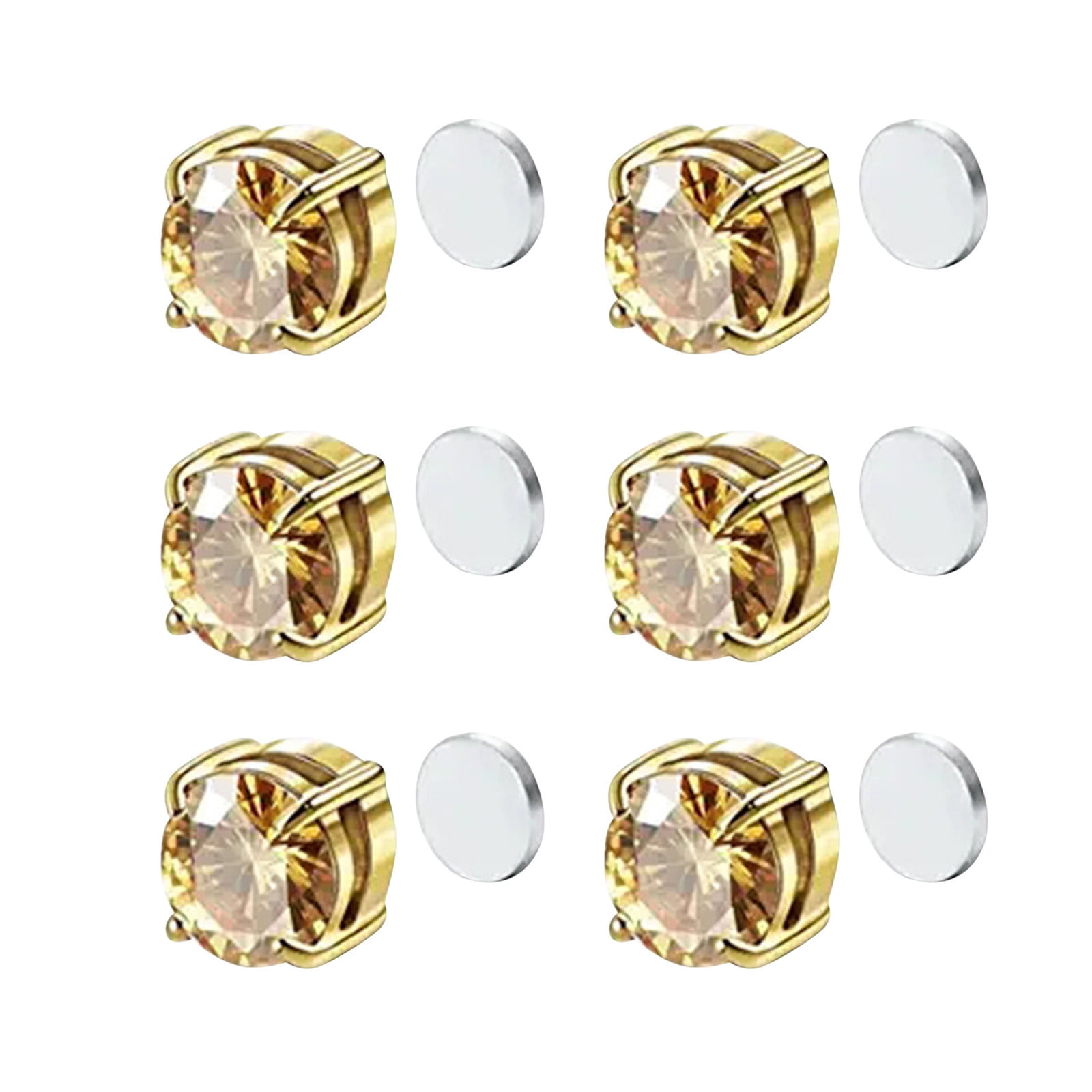3 Pairs Magnetotherapy Earrings Earrings Ear Acupressure Earrings No Punching Earrings For Unisex