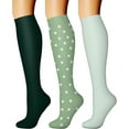 thumbnail image 1 of Fuklindy 3 Pairs Medical Sport Compression Socks - 15-20mmhg Graduated Knee-High Support for Men & Women, Ideal for Soccer, Running, and Nurses, 1 of 7