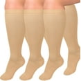 thumbnail image 1 of 3 Pairs Medical Sport Plus Size Compression Socks - 20-30mmhg Graduated Knee-High Support for Men & Women, Ideal for Soccer, Running, and Nurses, 1 of 6