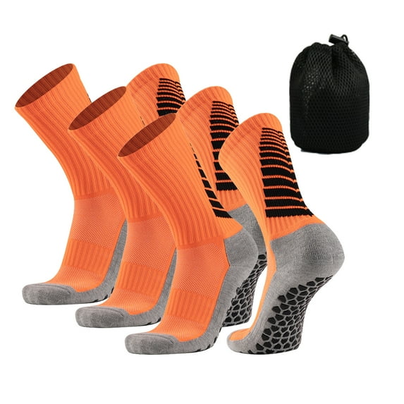 3 Pairs Men Cushioned Athletic Socks, Anti-Blister Compression Sports Crew Socks For Men Outdoor Running Hiking Moisture Wicking Work Boot Socks Gifts