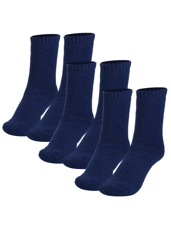 3 Pairs Men Warm Wool Socks Soft Cozy Winter Thermal Socks For Men Thick Heat-Trapping Moisture Wicking Socks Indoor Outdoor