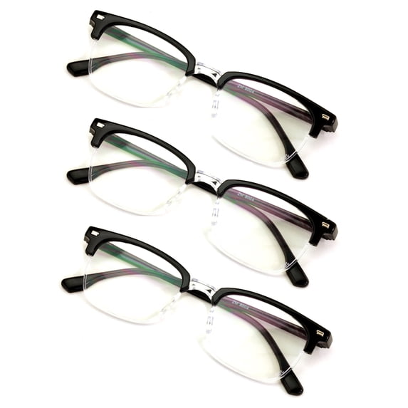 Curated visual reference: Fresh Look at 3 Pairs Men S Blue Light Blocking Reading Glasses