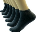 thumbnail image 1 of 3 Pairs Mens Ankle Quarter Crew Cotton Low Cut Sport Socks Size 10-13 Black, 1 of 2