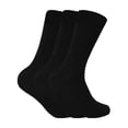 thumbnail image 1 of 3 Pairs Mens Cushioned Sole Wool Blend Walking Hiking Socks for Boots, 1 of 2
