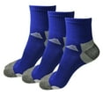 thumbnail image 1 of 3 Pairs Mens Mid Cut Ankle Quarter Crew Athletic Breathable Sport Cotton Socks 6-12, 1 of 5