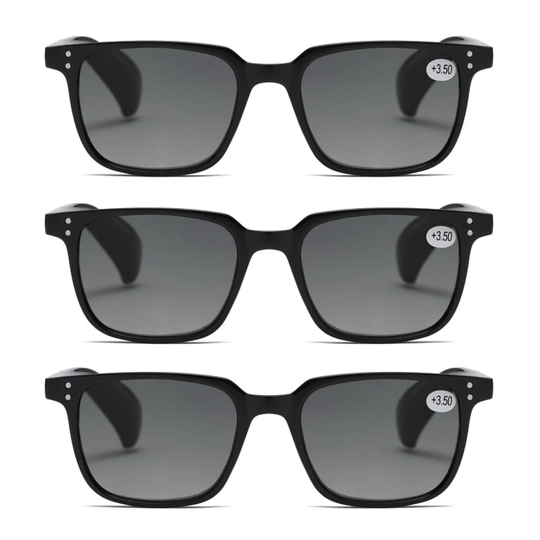 3 Pairs Mens Womens Unisex Reading Sunglasses Magnified Full  display picture 1