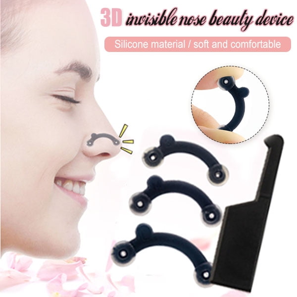 INHDBOX 2 Sets Nose Up Lifting Nose Shaper Lifter Nose Slimmer Nose  Corrector Nose Bridge Straightener Beauty Tool 3 Size Pain Free 2 Packs