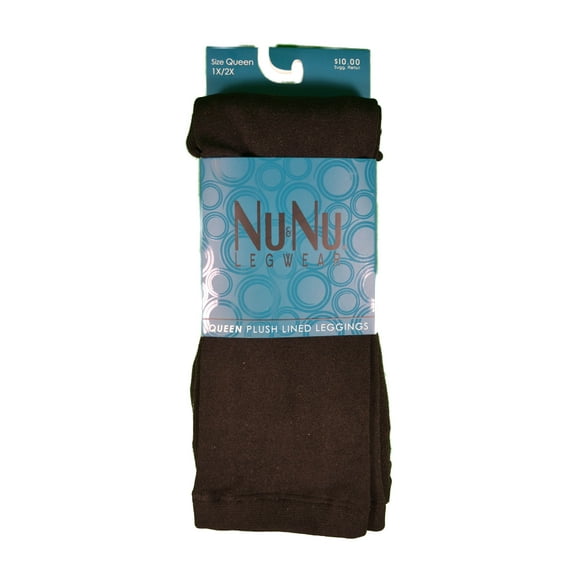 3 Pairs NuNu Leggings Black Opaque Queen Plush Lined Ladie Footless 1x/2x Winter