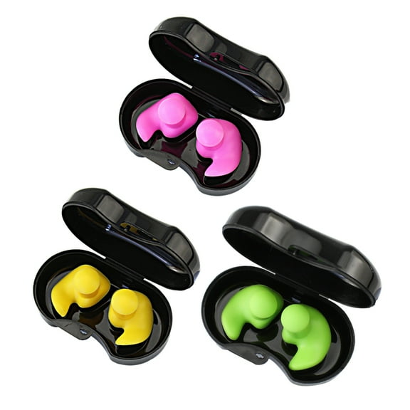 3 Pairs Of Silicone Waterproof Earplugs For Adults And Children Middle Ear Waterproof Earplugs For Professional Swimming Earplugs-Mixed Style2
