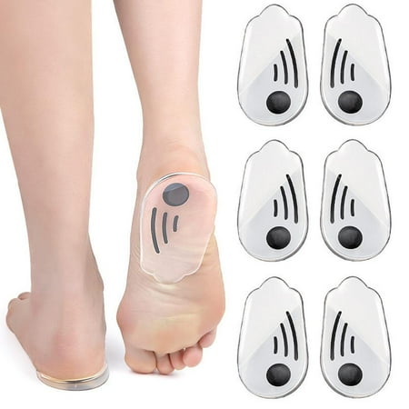 3 Pairs Orthopedic Insoles for Correcting O/X Type Leg Built-in Magnetic Heel Shoe Cushions Soft Self-adhesive Shock Absorption Shoe Inserts