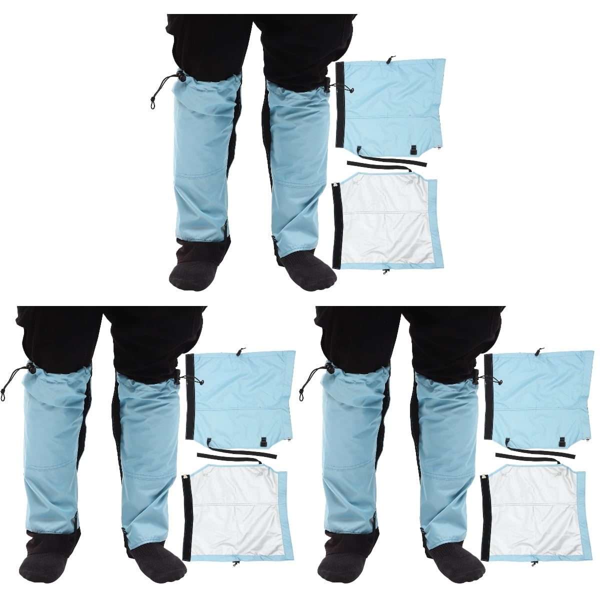 3 Pairs Outdoor Leg Protective Covers Snake Antibite Leg Gaiters