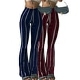thumbnail image 1 of 3-Pack Women’s High-Waisted Yoga Pants Set – Flared Leg, Stretch Waist, Gym & Casual, Plus Size Available, 1 of 6