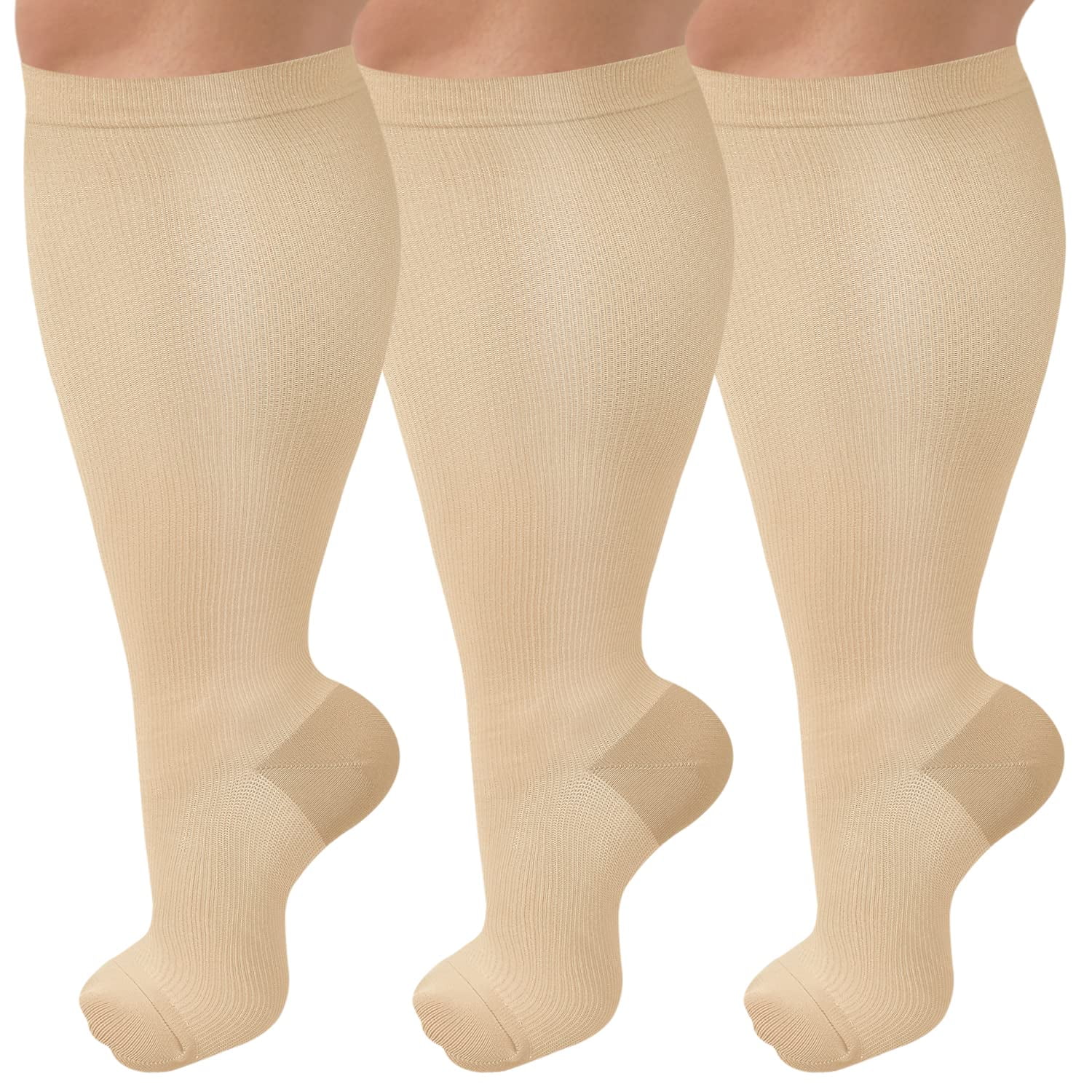 Nude Beige: Medical Compression Socks 20-30 mmHg — MEDLEE