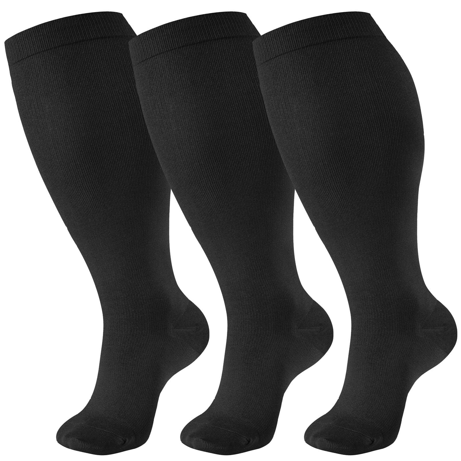 3 Pairs Plus Size Copper Compression Socks For Women Men Circulation 3-pairs-plus-size-copper-compression-socks-for-women-men-circulation