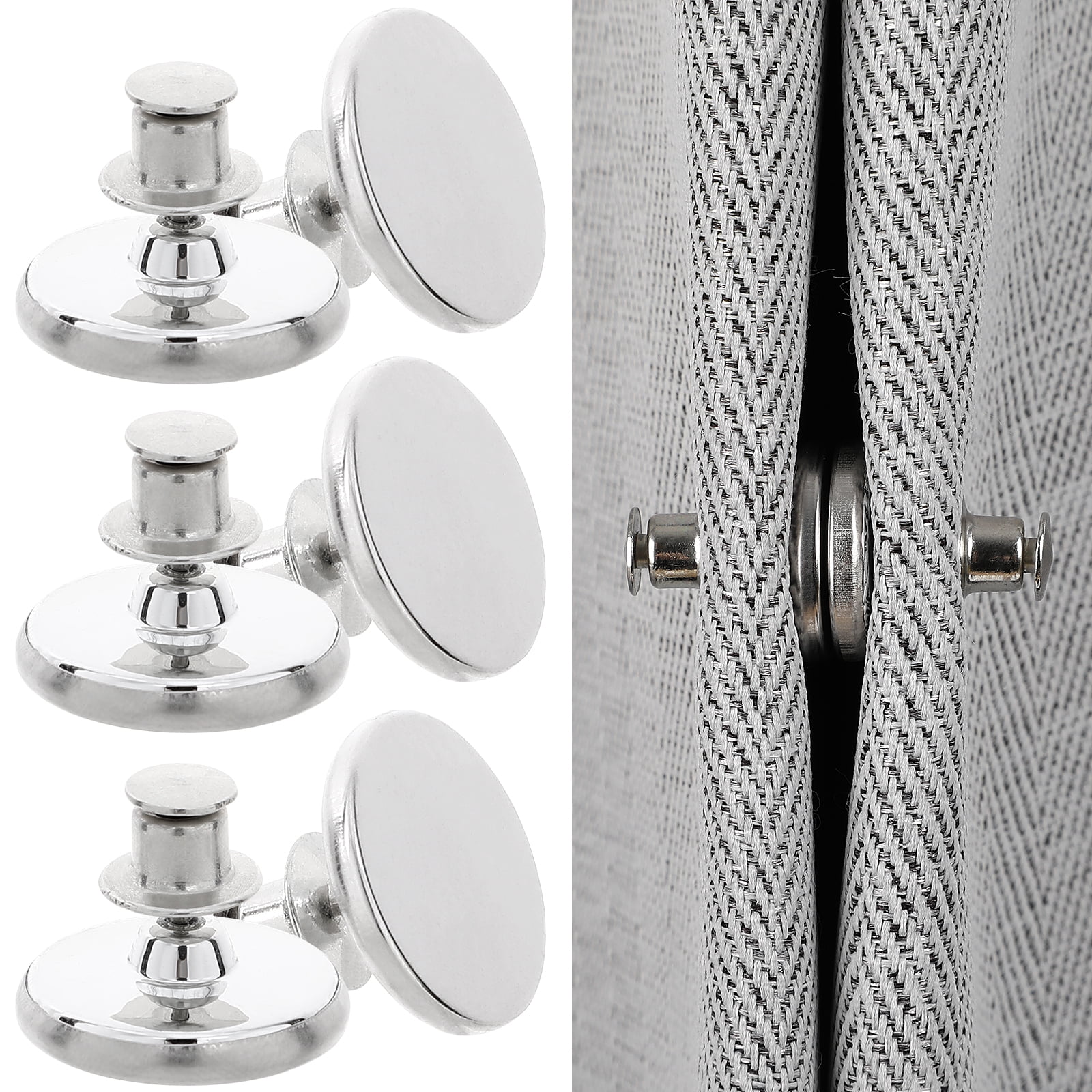 3 Pairs Purses Buttons Snap Button Curtain Curtain