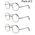 thumbnail image 1 of 3 Pairs Reading Glasses Round Metal Vintage Retro Readers for Mens Womens, 1 of 4