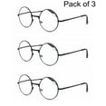 thumbnail image 1 of 3 Pairs Reading Glasses Round Metal Vintage Retro Readers for Mens Womens, 1 of 5