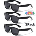 thumbnail image 1 of 3 Pairs Retro Polarized Unisex Anti Glare Uv400 Vintage Shades Sunglasses New, 1 of 4