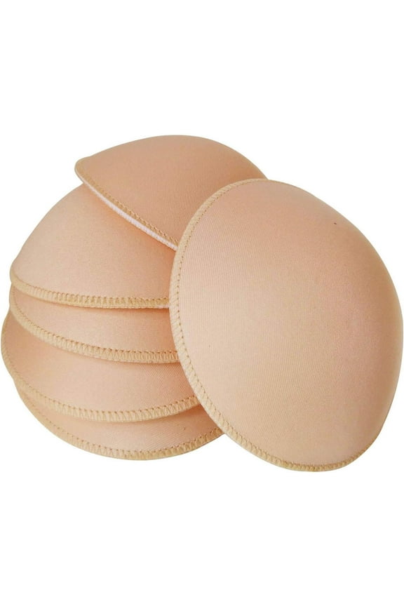 3 Pairs Round Seam Women's Removable Sports Yoga Bra pad, Bikini Top Bra Pads Insert