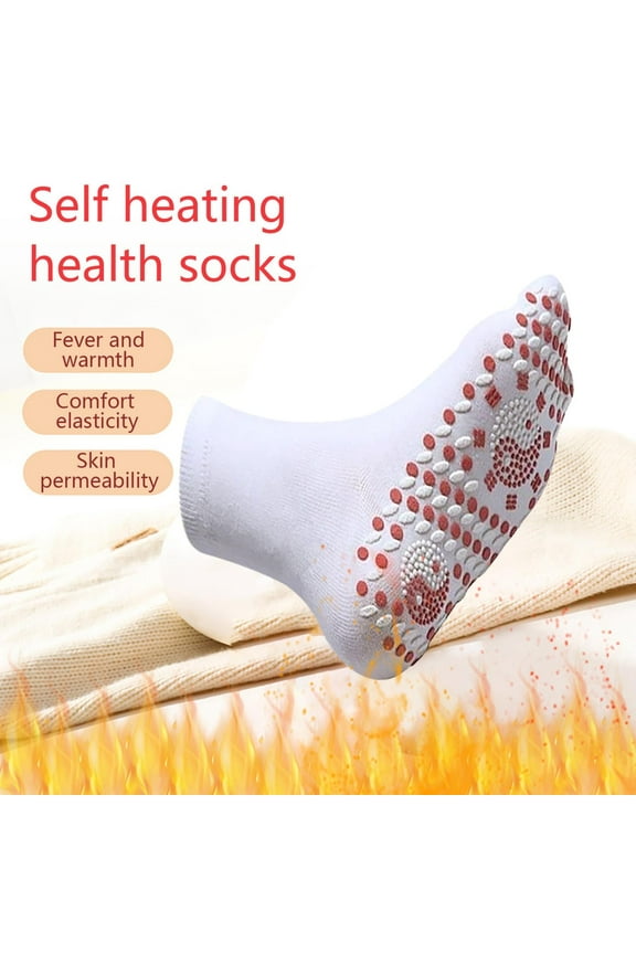 3 Pairs Self-Heating Warm Pain Relief Socks, Unisex Tourmaline Massage Socks for Fatigue, Varicose Veins & Frostbite, Ideal for Outdoor Activities Like Skiing & Hiking Clearance Socks