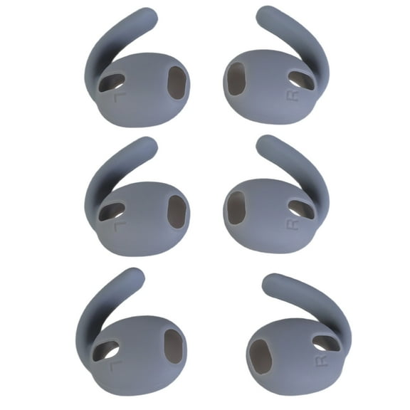 3 Pairs Silicone Ear Hooks Tips For Buds Wireless Earbuds Comfortable Fit Wide Compatibility