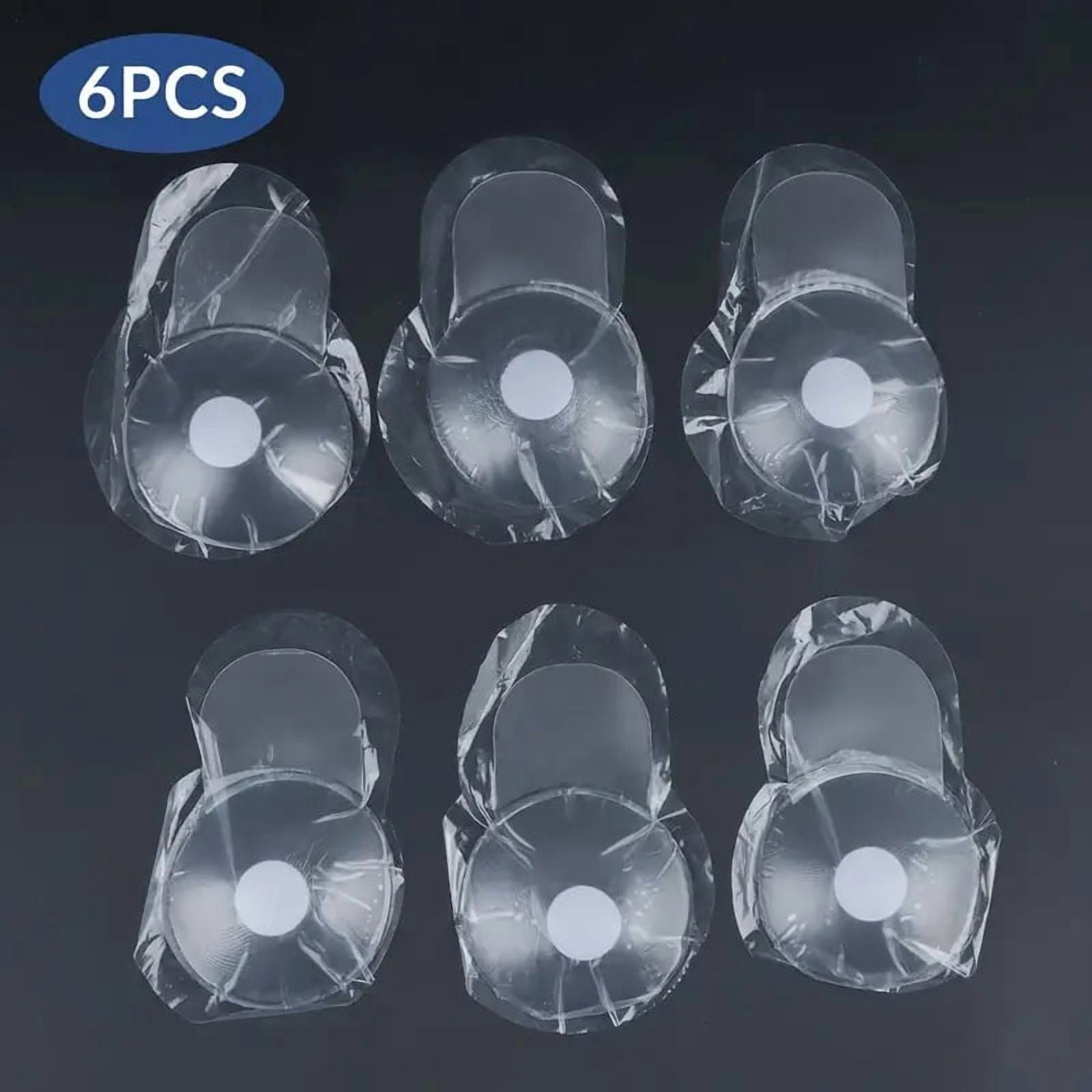 3 Pairs Silicone Invisible Breast Lift Patches, Clear Nipple Covers for ...