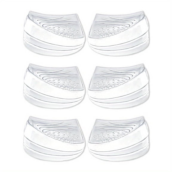 3 Pairs Silicone Medial & Lateral Heel Insoles 3 Layers Adjustable Heel Wedge Inserts for Supination & Pronation Correction - for Bow Legs, Knee Pain, Foot Alignment
