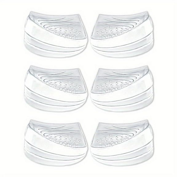 3 Pairs Silicone Medial & Lateral Heel Insoles 3 Layers Adjustable Heel Wedge Inserts for Supination & Pronation Correction - for Bow Legs, Knee Pain, Foot Alignment