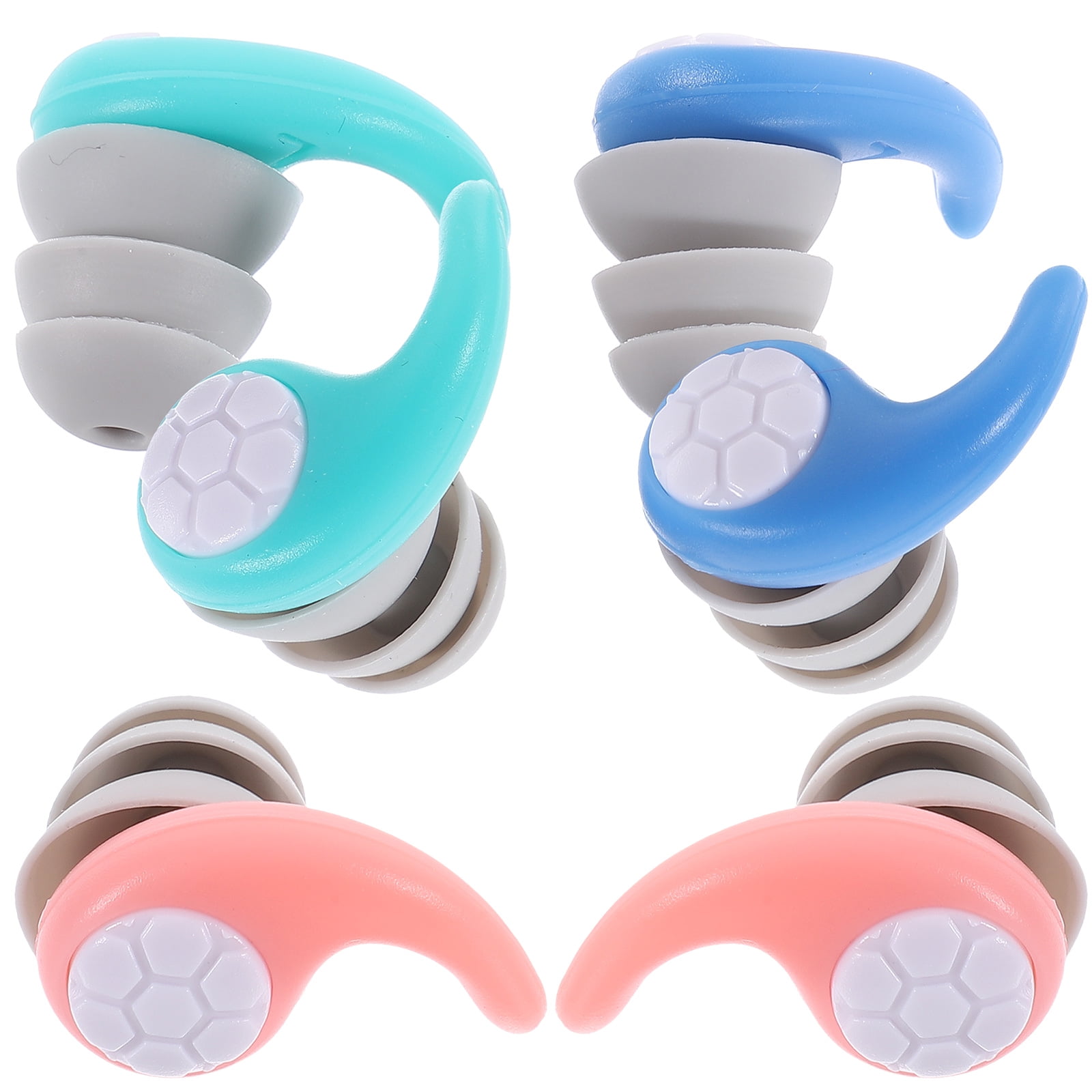 Onaparter 3 Pairs Silicone Soundproof and Noisecanceling Earplugs
