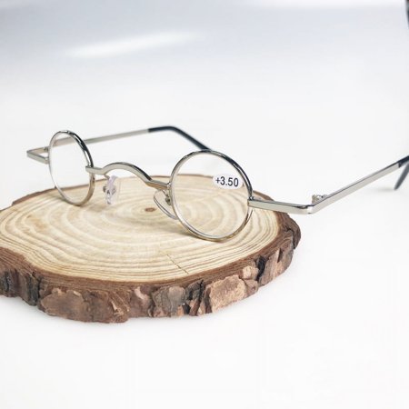 3 Pairs Small Round Metal Reading Glasses