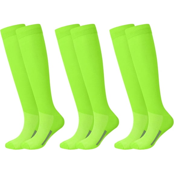 3 Pairs Soccer Socks Bulk Baseball Sock Youth High Long Tube Softball Football Team Boys Girls Adults Sport Sock