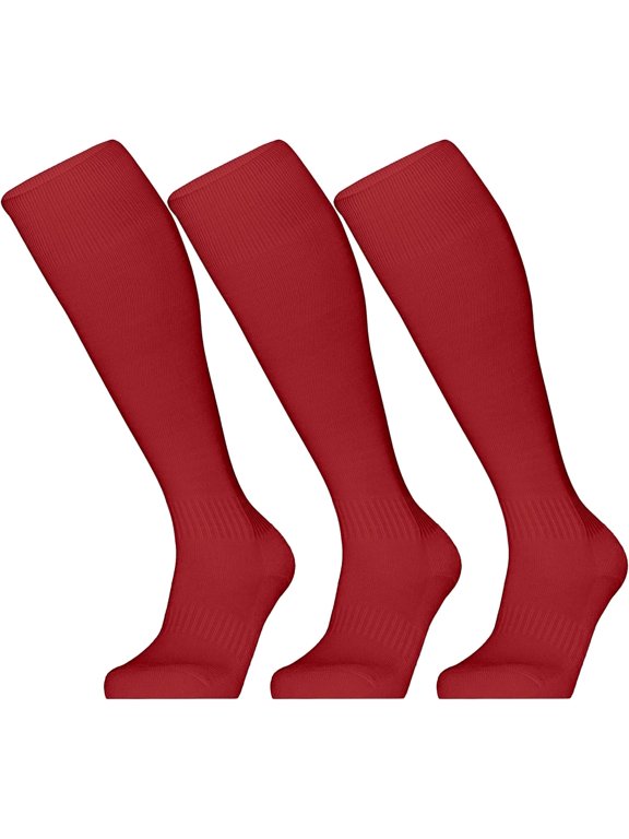 3 Pairs Softball Soccer Socks Baseball Football Socks for Youth Men and Women
