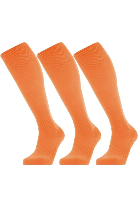 3 Pairs Softball Soccer Socks Baseball Football Socks for Youth Men and Women