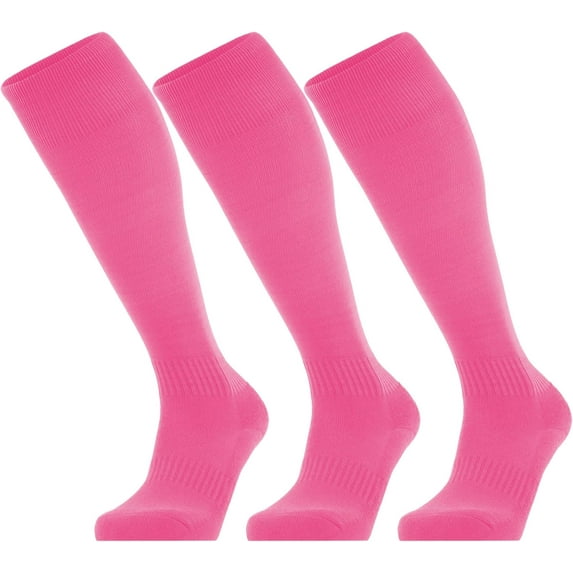 3 Pairs Softball Soccer Socks Baseball Football Socks for Youth Men and Women