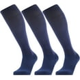 thumbnail image 1 of 3 Pairs Softball Soccer Socks Baseball Football Socks for Youth Men and Women, 1 of 6