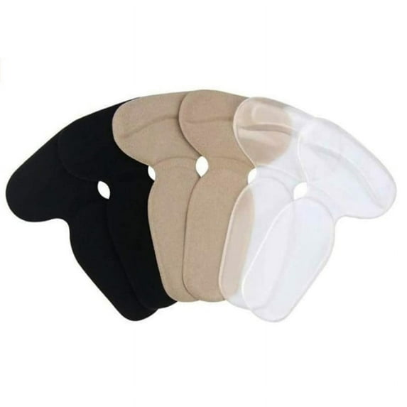 3 Pairs of Sponge Heel Pads, Foot Care Heel Cushions, Heel Shoe Insoles, Improved Shoe Fit and Comfort, Prevents Chafing and Blisters (Black & Flesh-Colored & Transparent)