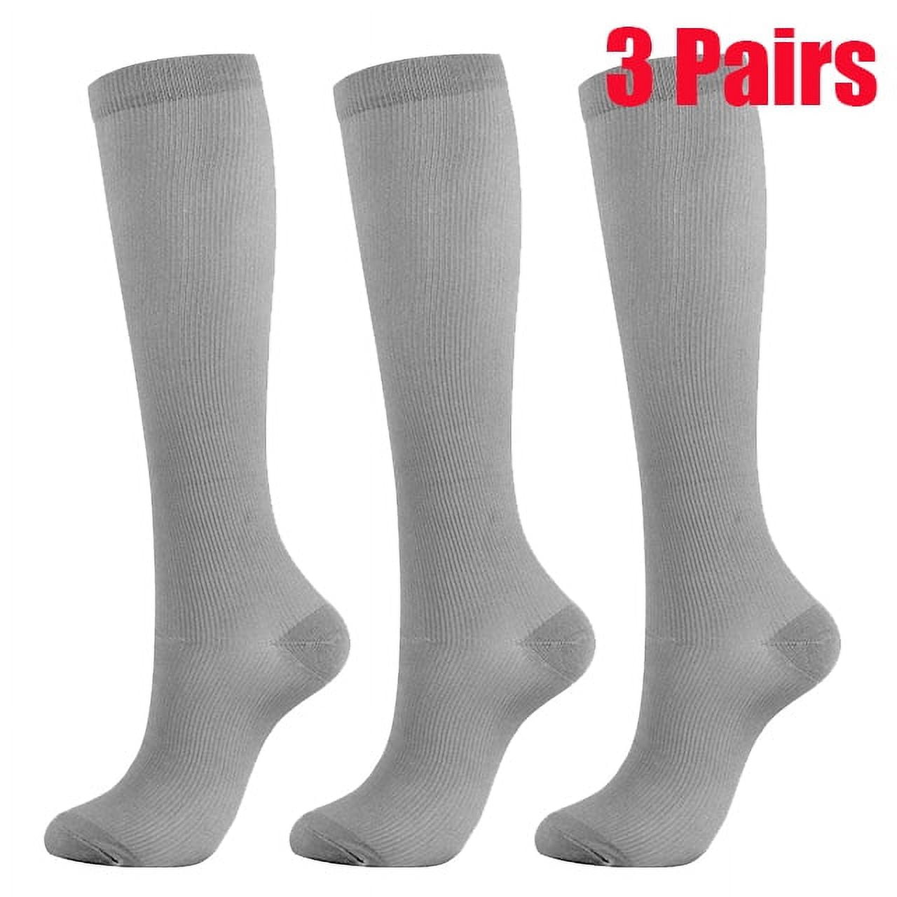 Pairs Sport Compression Socks Men Women, 20-30 mmHg Graduated