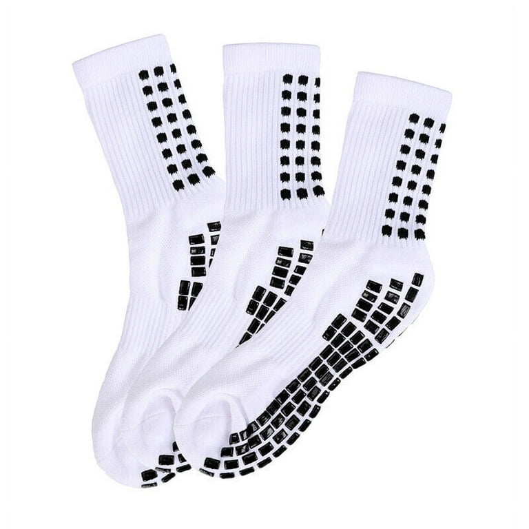 1/3 Pairs Sport Socks Anti Slip W/Grip Soccer Men Football Basketball Sock  Long