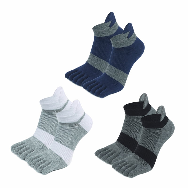 Breathable Cotton Unisex Five Finger Socks With Five Fingers For Sports,  Running, And Sweat Solid Color With Separate Toes From Ximipu, $4.79