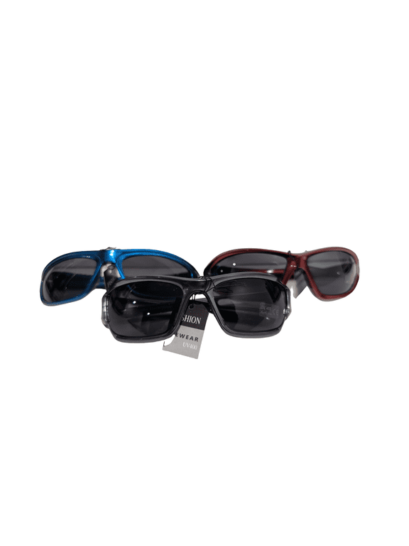 3 Pairs Sports wrap around sunglasses